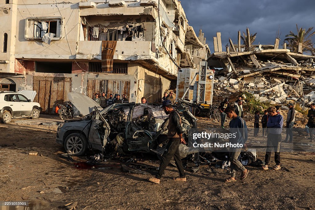 Aftermath Of Israeli Airstrike in Gaza, Palestine