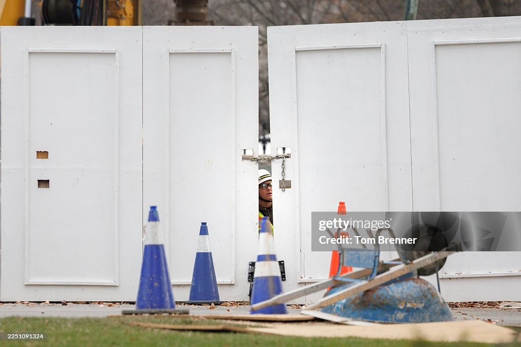 President Trump Departs The White House En Route To Baltimore To Attend Army Navy Football Game