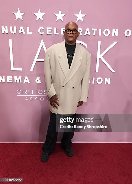 Samuel L. Jackson attends The Critics Choice Association's 8th annual celebration of Black Cinema & Television at Fairmont Century Plaza on December...