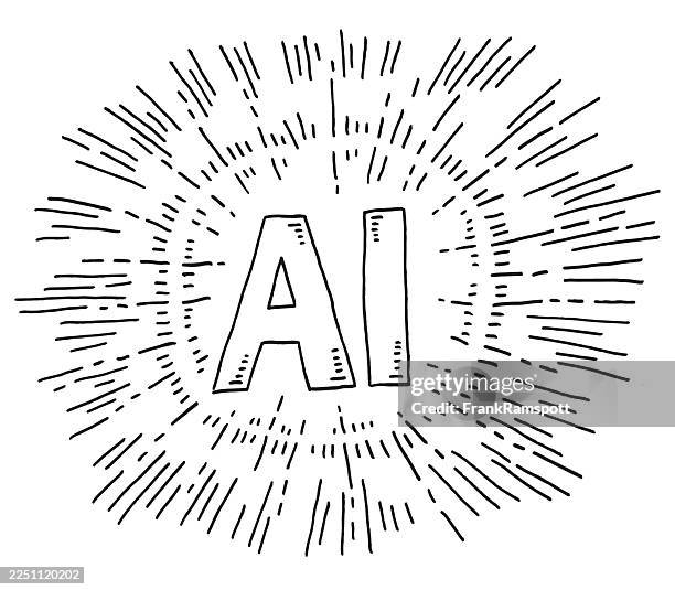ilustraciones, imágenes clip art, dibujos animados e iconos de stock de dibujo de símbolos de líneas de velocidad de texto con ia - galaxia-starburst