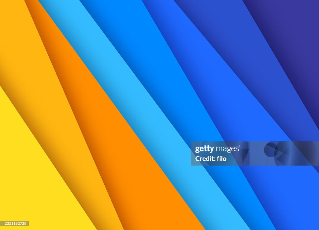 Colorful Paper Layered Abstract Background