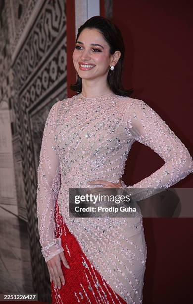 Tamannaah Bhatia attends the store launch of fashion designers Falguni Shane Peacock on December 10, 2025 in Mumbai, India