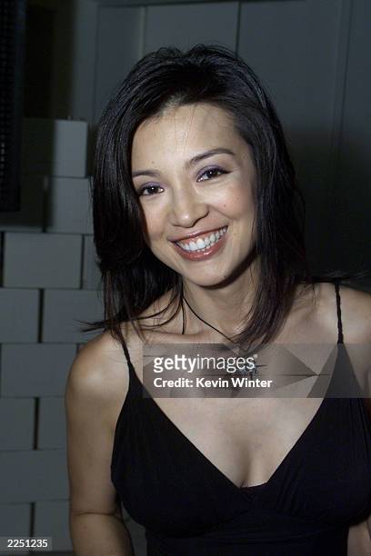 Ming Na at the premiere of 'Final Fantasy: The Spirits Within' at the Bruin Theater in Los Angeles, Ca. 7/2/01. Photo by Kevin Winter/Getty Images.