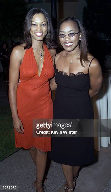 Garcelle Beauvais and Angela Bassett at the premiere of 'The Score' at the Paramount Theater in Los Angeles, Ca. 7/9/01. Photo by Kevin Winter/Getty...