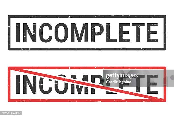 incomplete - rubber stamps with crossed out stamp on white background - too small stock illustrations