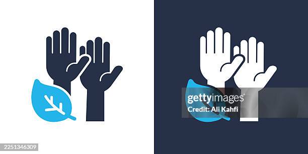 goo green community glyph solid icon. solid icon that can be applied anywhere, simple, pixel perfect and modern style. - recycling sorting stock illustrations