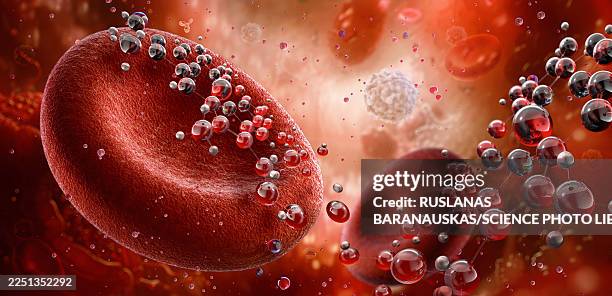 red blood cells, illustration - rotes blutkörperchen stock-grafiken, -clipart, -cartoons und -symbole