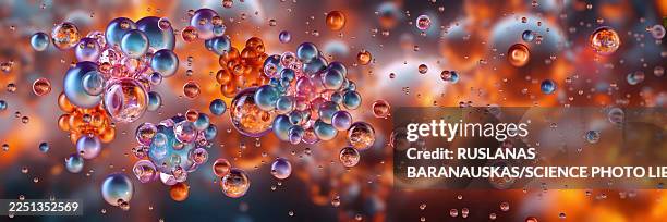 illustrations, cliparts, dessins animés et icônes de nanoparticles, illustration - nanoparticule