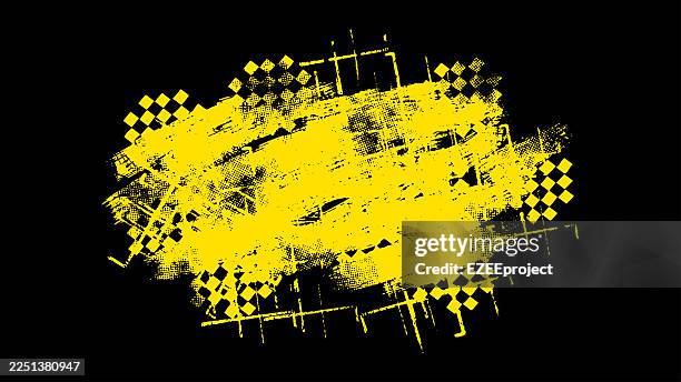 urban graffiti style yellow grunge splash on black - car splashing stock illustrations
