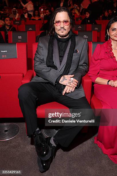 Johnny Depp during the Yusr Awards Ceremony at the Red Sea International Film Festival 2025 on December 11, 2025 in Jeddah, Saudi Arabia.