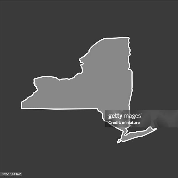 new york map - clear direction stock illustrations