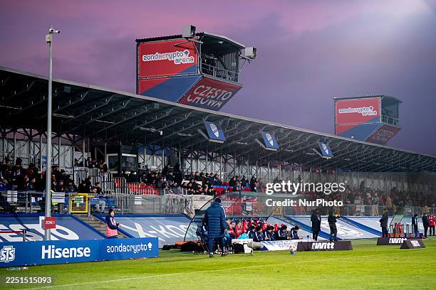 The PKO BP Ekstraklasa game between Rakow Czestochowa and Zaglebie Lubin takes place in Czestochowa, Poland, on December 14, 2025. The Polish...