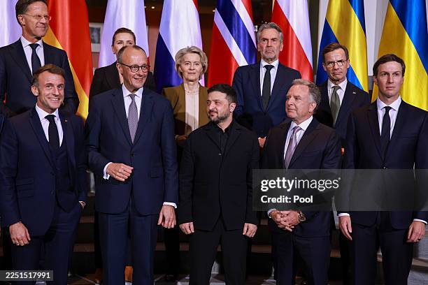 North Atlantic Treaty Organization Secretary-General Mark Rutte, Denmark's Prime Minister Mette Frederiksen, European Commission President Ursula von...