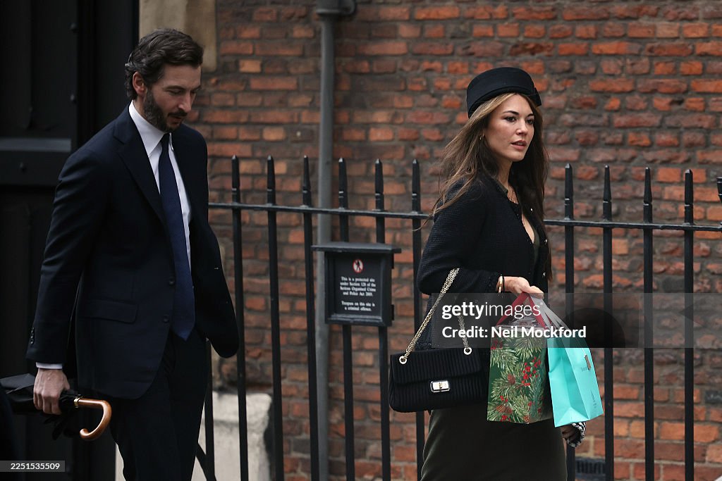 Guests Attend The Christening Of Athena Mapelli Mozzi