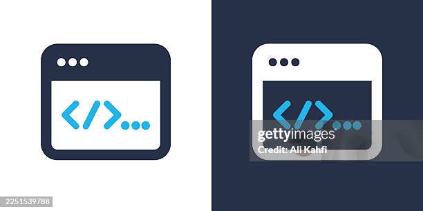 coding glyph solid icon. solid icon that can be applied anywhere, simple, pixel perfect and modern style. - windows operating system stock illustrations
