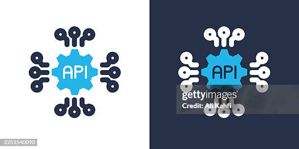 api glyph solid icon. solid icon that can be applied anywhere, simple, pixel perfect and modern style. - software development stock illustrations