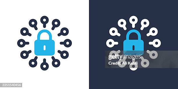 cyber security glyph solid icon. solid icon that can be applied anywhere, simple, pixel perfect and modern style. - machine guard stock illustrations