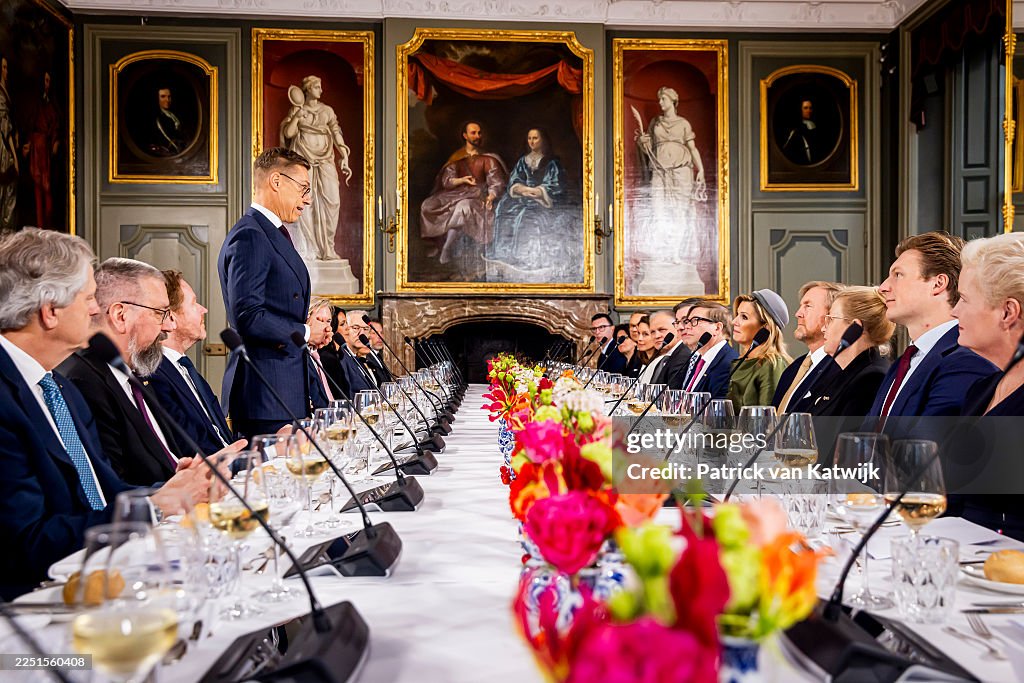 Alexander Stubb, Finland President State Visit To Holland - Day Two