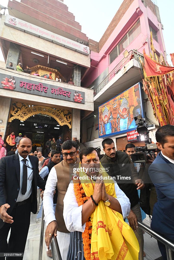 Newly Appointed BJP National President Nitin Nabin Pay Obeisance at Mahavir Temple