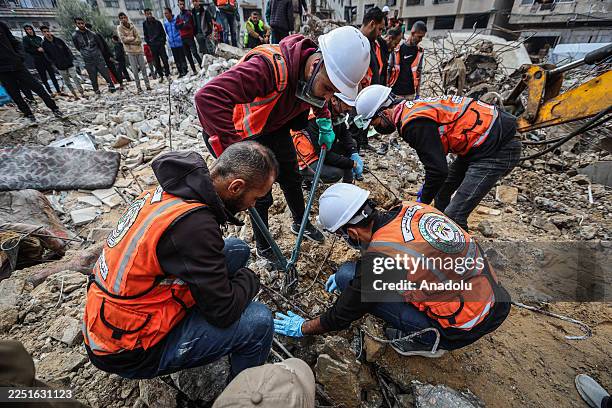 Civil defense teams, in cooperation with the International Committee of the Red Cross continue search and recovery efforts to locate the bodies of...
