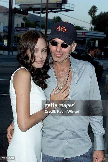 Cast member Angelina Jolie and husband/actor Billy Bob Thornton, arrive for the 'Original Sin' premiere held at DGA Theater in Los Angeles, CA.,...