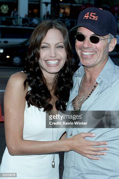 Cast member Angelina Jolie and husband Billy Bob Thornton at the 'Original Sin' premiere held at DGA Theater in Los Angeles, CA., Tues., July 31,...