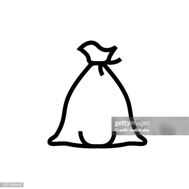 müllsack-symbol - müllsack stock-grafiken, -clipart, -cartoons und -symbole