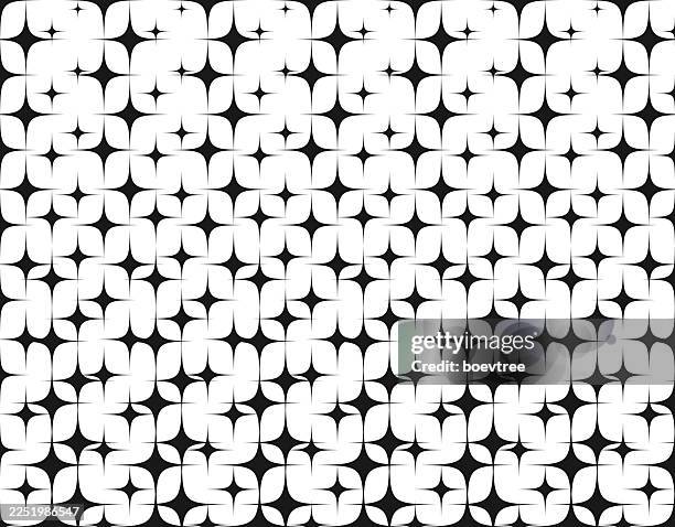 black and white star shape size gradient texture pattern background - scarf stock illustrations