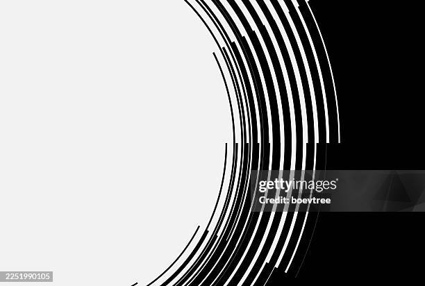 abstract black and white curve stripe line pattern material background - contract tracing stock illustrations