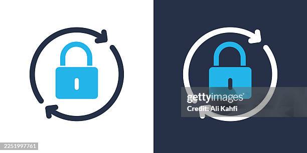 security update glyph solid icon. solid icon that can be applied anywhere, simple, pixel perfect and modern style. - computer key board stock illustrations
