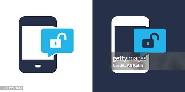 phone lock glyph solid icon. solid icon that can be applied anywhere, simple, pixel perfect and modern style. - case closed stock illustrations