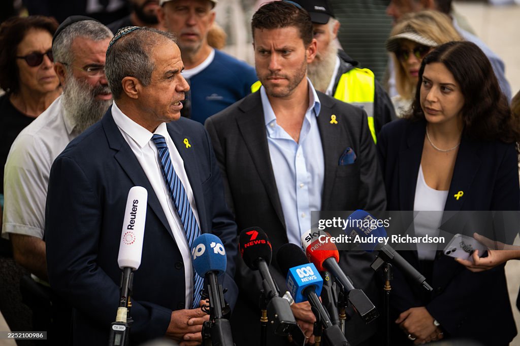 Israel's Ambassador To Australia Amir Maimon Visits Bondi Beach