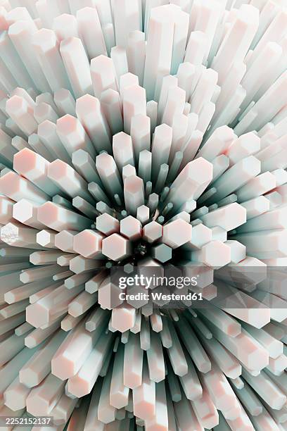 abstract geometric hexagonal 3d structure with minimalist science design - honeycomb macro stock illustrations