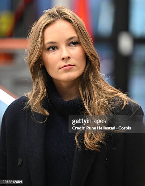 Norwegian Princess Ingrid Alexandra visits Sentrum Fire Station on December 16, 2025 in Oslo, Norway.