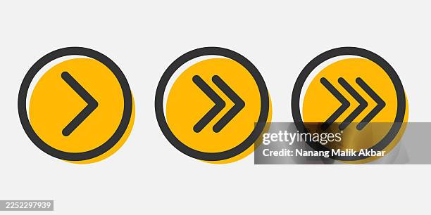 arrow icon set - right click stock illustrations