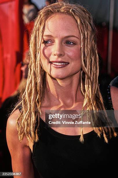 American actress Heather Graham attends the 1999 MTV Movie Awards at Barker Hanger in Santa Monica, California, 5th June 1999.