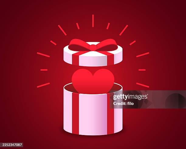 valentine's day red gift present design element - luxury lounge stock illustrations