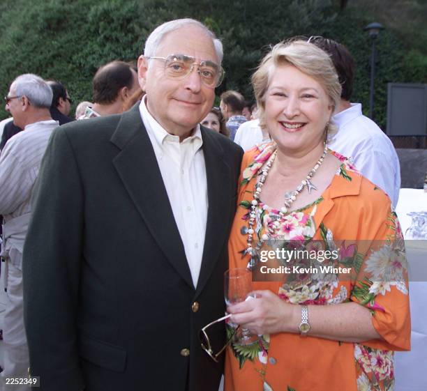 Fred Silverman and Crown Media Pres., and CEO Margaret Loesch at Hallmark Channel's pre-concert dinner for the Academy of Television Arts and...