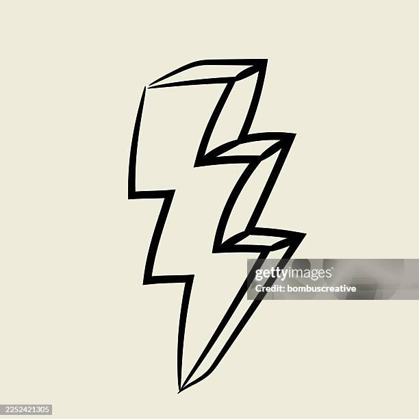 energy lightning icon - electrical shock stock illustrations