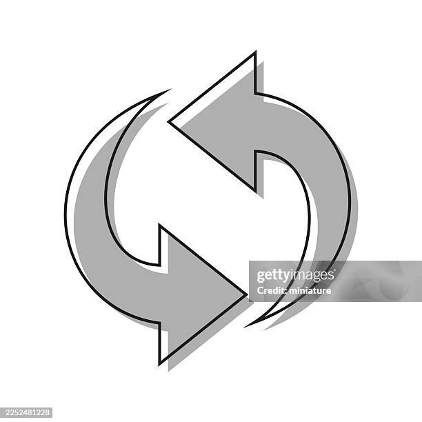 repeat icon - market update stock illustrations