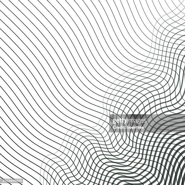 wave line grid pattern paper element - abstract smooth stock illustrations