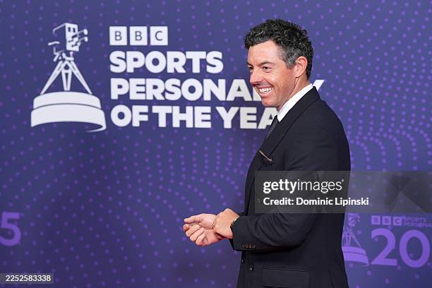 Rory McIlroy attends BBC Sports Personality of the Year 2025 at Dock10 Studios on December 18, 2025 in Manchester, England.