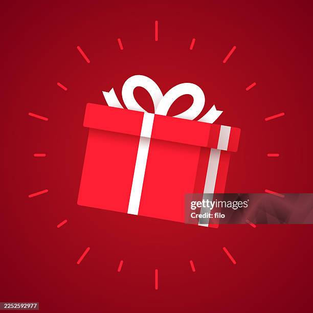 designelement des roten geschenkgeschenks - gift lounge stock-grafiken, -clipart, -cartoons und -symbole
