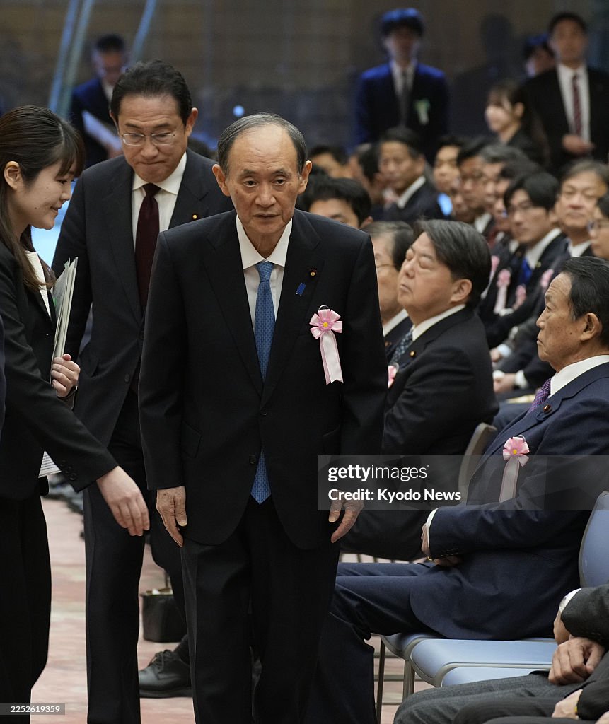 Ex-Japan PM Suga at ceremony