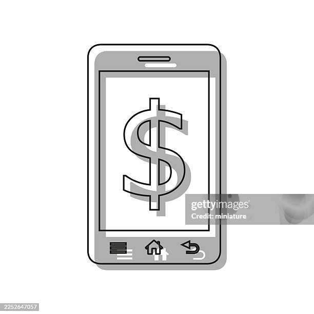 smartphone icon - ipad mockup horizontal stock illustrations