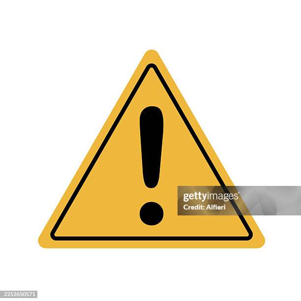 caution - caution triangle stock illustrations