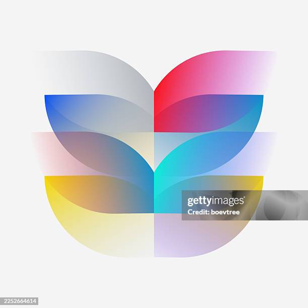 art design fashion transparent lotus leaf pattern - leaf logo stock illustrations