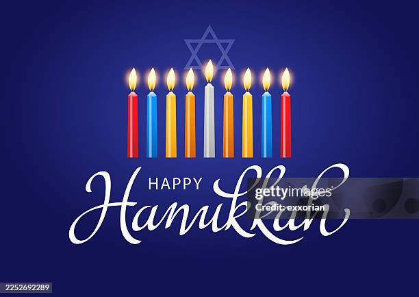 stockillustraties, clipart, cartoons en iconen met hanukkah celebration - officiële openingen