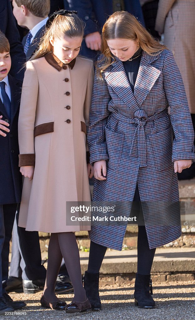 The British Royal Family Attend The Christmas Morning Service