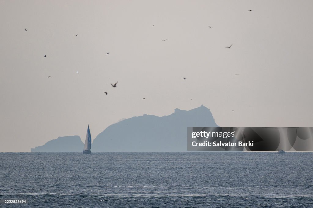 Silhouette of Sivriada